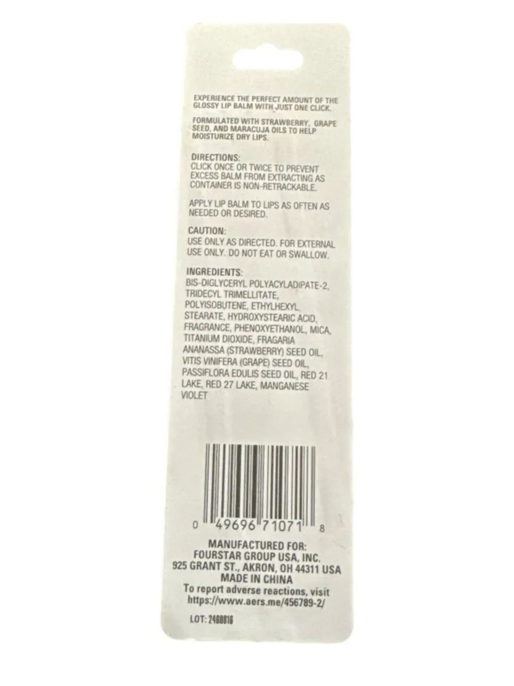 B Pure Plumping Glossy Lip Balm Magenta